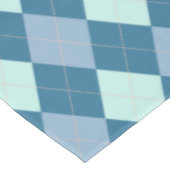 Blauw Argyle Vintage Patroon Tafelkleed (Gekanteld)