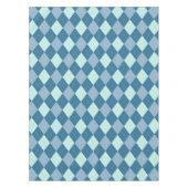 Blauw Argyle Vintage Patroon Tafelkleed (Voorkant)