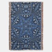 Blauw Armeens Sterontwerp Deken (Voorkant Verticaal)