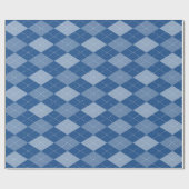 Blauw arsenicuminpakpapier cadeaupapier (Vlak)