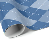 Blauw arsenicuminpakpapier cadeaupapier (Rol Hoek)