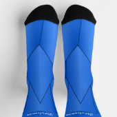 Blauw Art Deco Design Soksokken Sokken (Top)