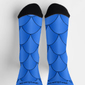 Blauw Art Deco Design Soksokken Sokken (Top)