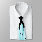 Blauw Art Deco Design Stropdas (Gebonden)