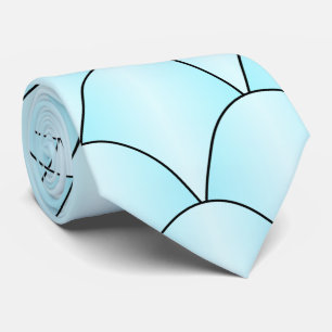Blauw Art Deco Design Stropdas