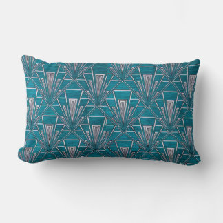 Blauw Art Deco Kussen