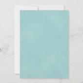blauw art Deco sparen de Datum Save The Date (Achterkant)