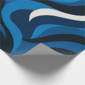Blauw artistiek inpakpapier (Hoek)