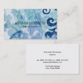Blauw Artistiek Visitekaartje (Voorkant / Achterkant)