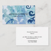 Blauw Artistiek Visitekaartje (Voorkant / Achterkant)
