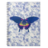 Blauw Artsy Butterfly  Style Spiral Notitieboek (Voorkant)
