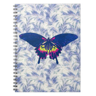 Blauw Artsy Butterfly Style Spiral Notitieboek