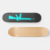 Blauw askapsel skateboard (Horizontaal)