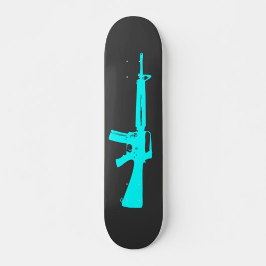 Blauw askapsel skateboard (Voorkant)