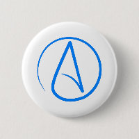 Blauw atheïst A