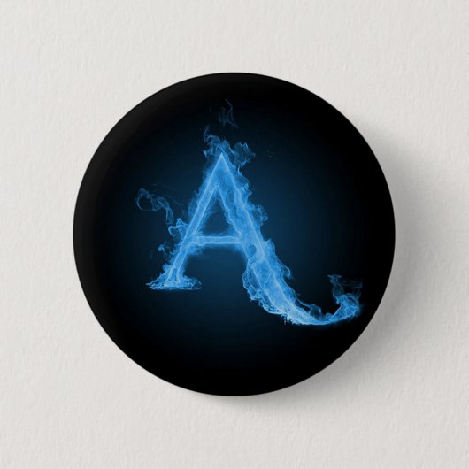 Blauw atheïst A Ronde Button 5,7 Cm (Voorkant)