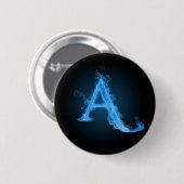 Blauw atheïst A Ronde Button 5,7 Cm (Voorkant /achterkant)