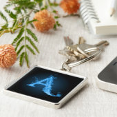 Blauw atheïst A Sleutelhanger (Zijkant)