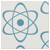 Blauw Atom Symbool Stof (Close Up)