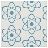 Blauw Atom Symbool Stof (Swatch)