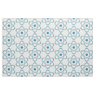 Blauw Atom Symbool Stof