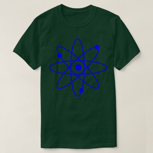 blauw atoom t-shirt (Design voorkant)