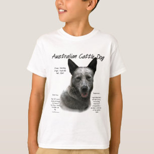 Blauw Australisch vee Hond Geschiedenis; Blauw ACD T-shirt