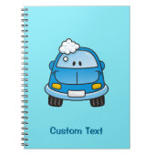 Blauw automet bellen notitieboek (Voorkant)