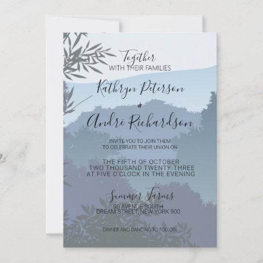 Blauw avontuurbos kaart (Voorkant)