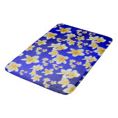 blauw, aziaans, geel, wit, bloem, helder, goud, fl badmat (Gekanteld)