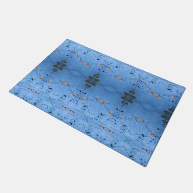 Blauw-Aziatisch-Oriental-kustzee-zee Deurmat (Schuin)