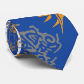 blauw - aziatische  stropdas voor oraal gebruik (Opgerold)