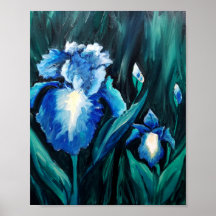 Blauw Baardiris Tuin