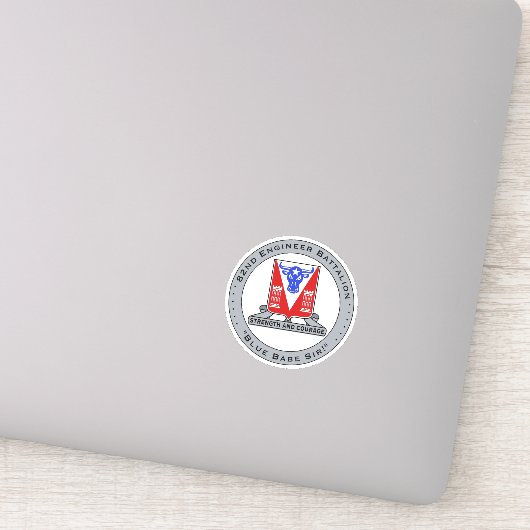 Blauw Babe Vinyl Sticker (Detail)