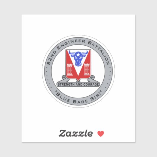 Blauw Babe Vinyl Sticker (Vel)