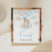 Blauw Baby Beer Ballon Baby shower Favors