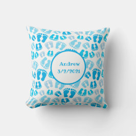 Blauw Baby Boy Baby shower Nieuw Babycadeau Kussen