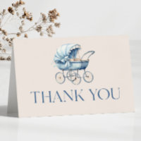 Blauw  Baby Carriage Baby shower