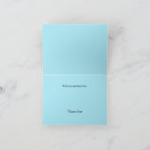 Blauw Baby Dank je wel Bedankkaart (Binnen)