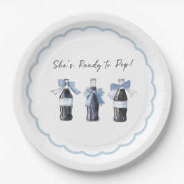 Blauw Baby Frisdrank klaar om te knallen! Papieren Bordje