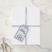 Blauw Baby Frisdrank klaar om te POP  Cadeaulabel (Met Touw)