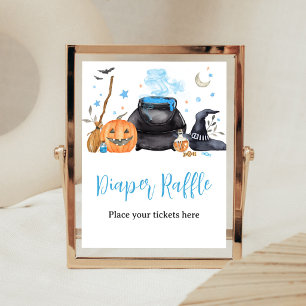Blauw Baby is Brouwend Luiers Raffle Bord Poster