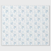 Blauw Baby-omslagpapier Cadeaupapier (Vlak)