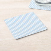 blauw baby partij douche decor kartonnen onderzetters (Schuin)