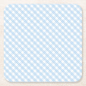 blauw baby partij douche decor kartonnen onderzetters (Voorkant)