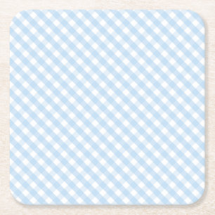 blauw baby partij douche decor kartonnen onderzetters