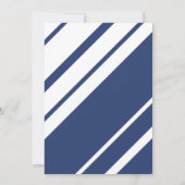 Blauw Baby-Q Bloemen Roos Pastel BBQ Baby shower Bedankkaart (Achterkant)