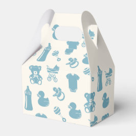 Blauw Baby shower Bedankdoosjes