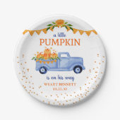 Blauw Baby shower Bord (Voorkant)