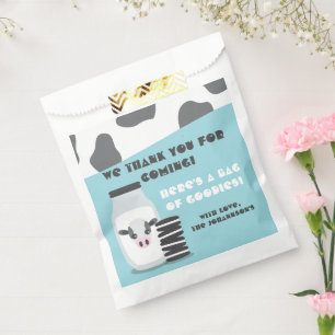 BLAUW Baby shower en koekjes Bedankzakje